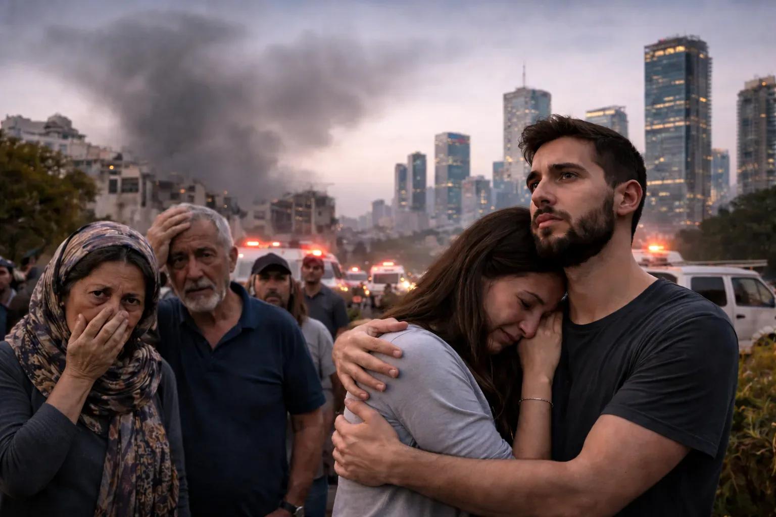 Misiles iraníes alcanzan el centro de Israel y dejan seis heridos