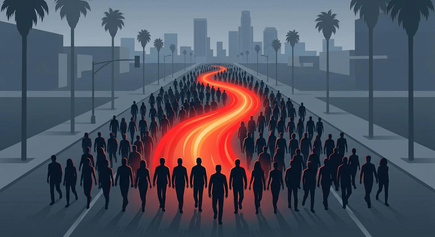 Más de 2.000 personas marchan en Los Ángeles contra régimen iraní