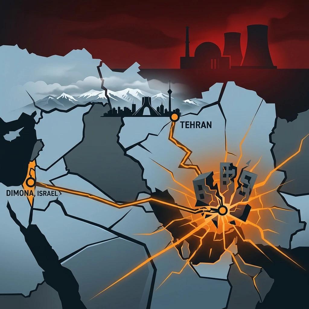 Misil iraní impacta Dimona dejando heridos y daños en el sur de Israel