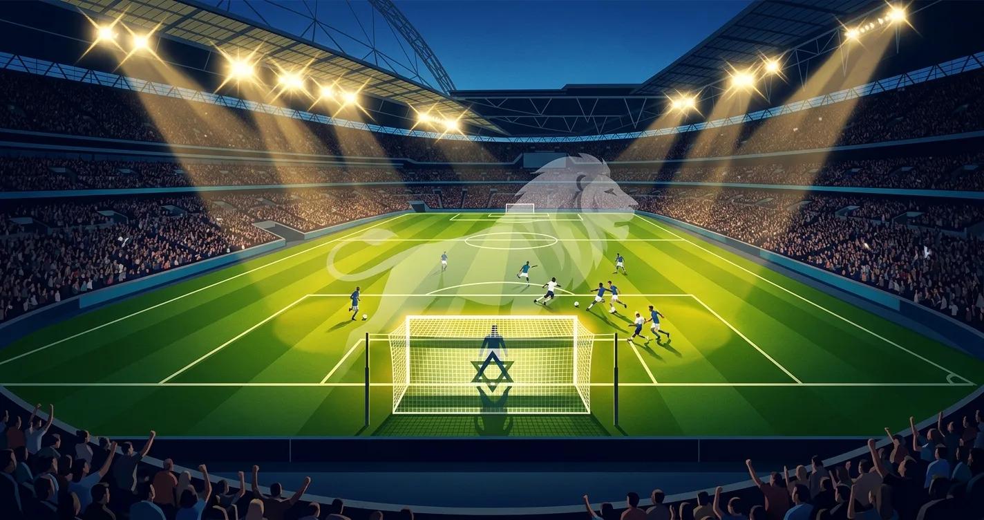 Daniel Peretz listo para el partido contra Manchester City en Wembley